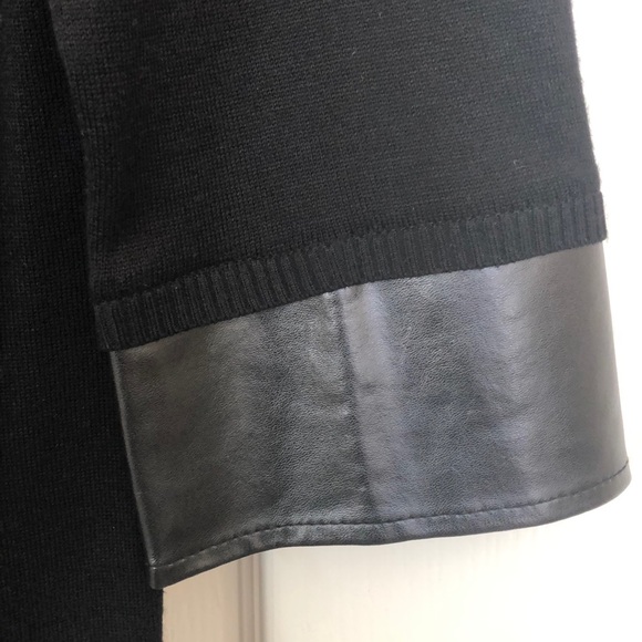 New Carolyn Taylor black Tunic w/pleather size xl - Picture 3 of 6